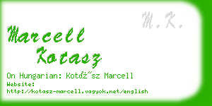 marcell kotasz business card